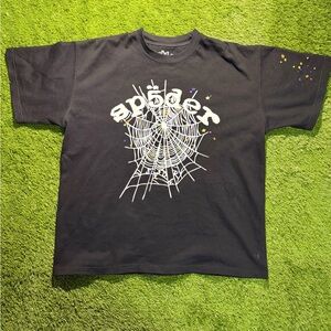 Stylish Black Spider Graphic Men's Dress Shirt